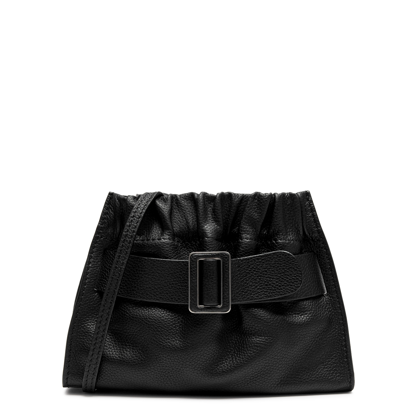 Scrunchy Black Shoulder Bag