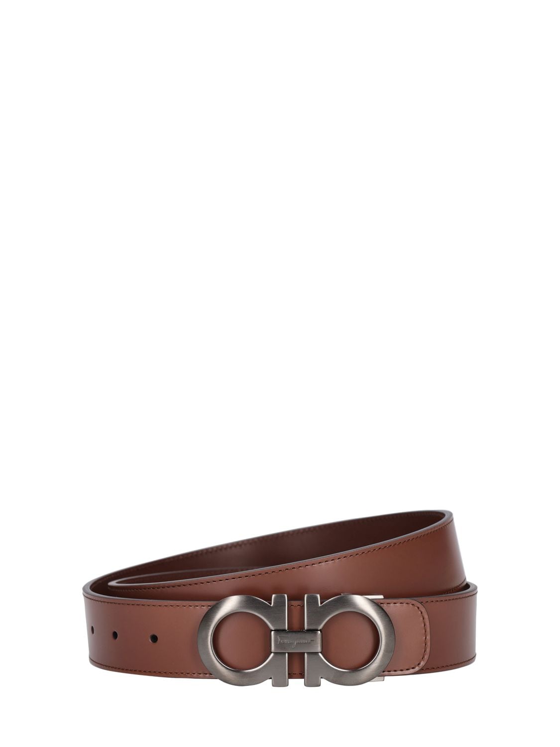 3.5cm Reversible Leather Belt