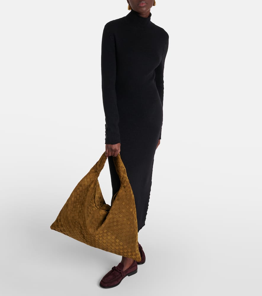 Hop Large suede tote bag