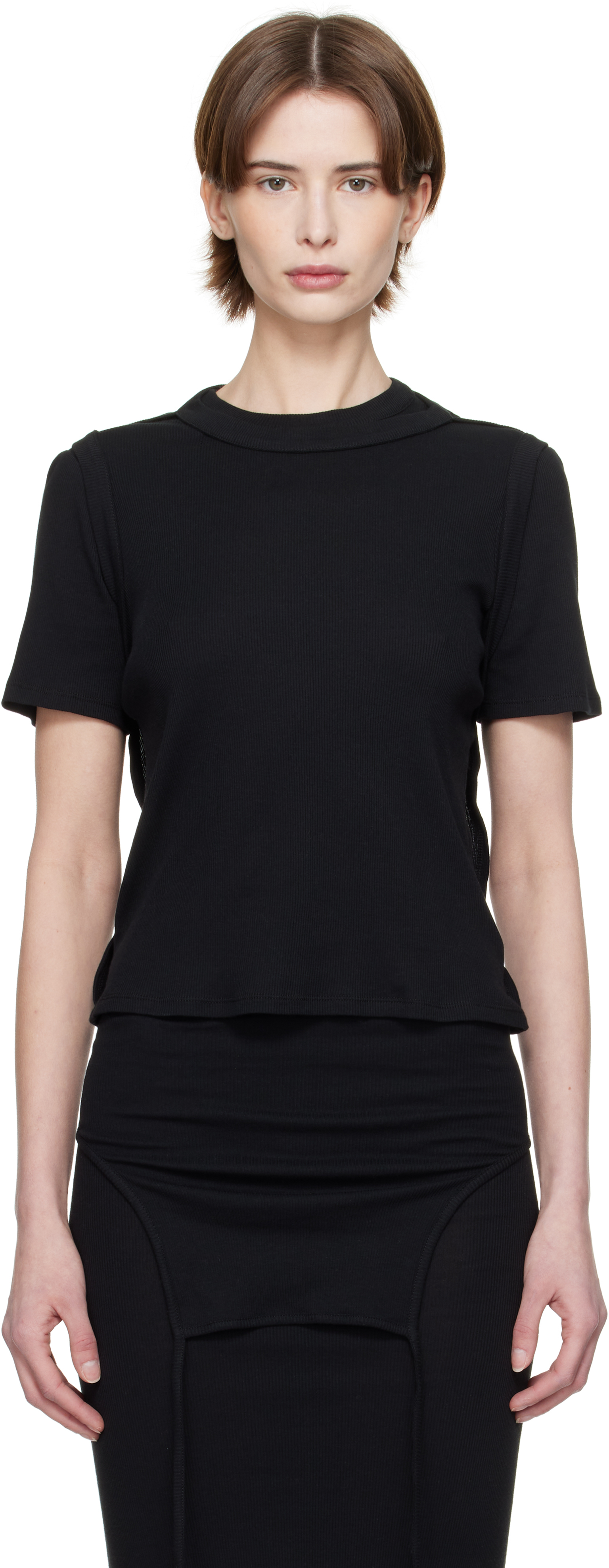 Eckhaus Latta Black Flip T-shirt