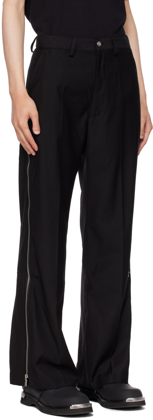 Black Hidden Luster Slacks