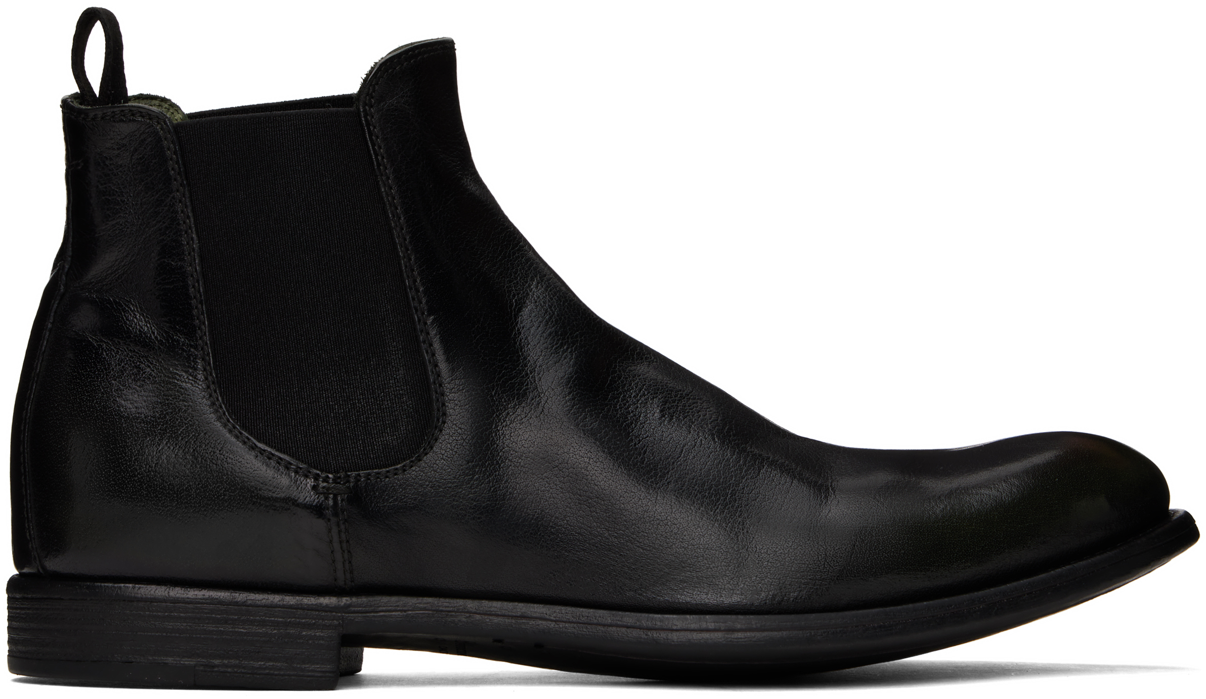 Officine Creative Black Chronicle 123 Chelsea Boots