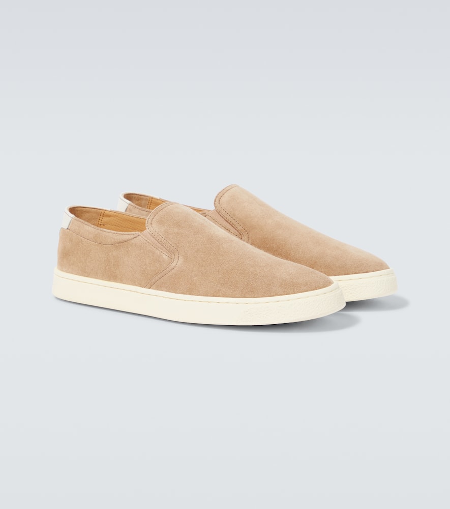 Brunello Cucinelli Suede slip-on sneakers