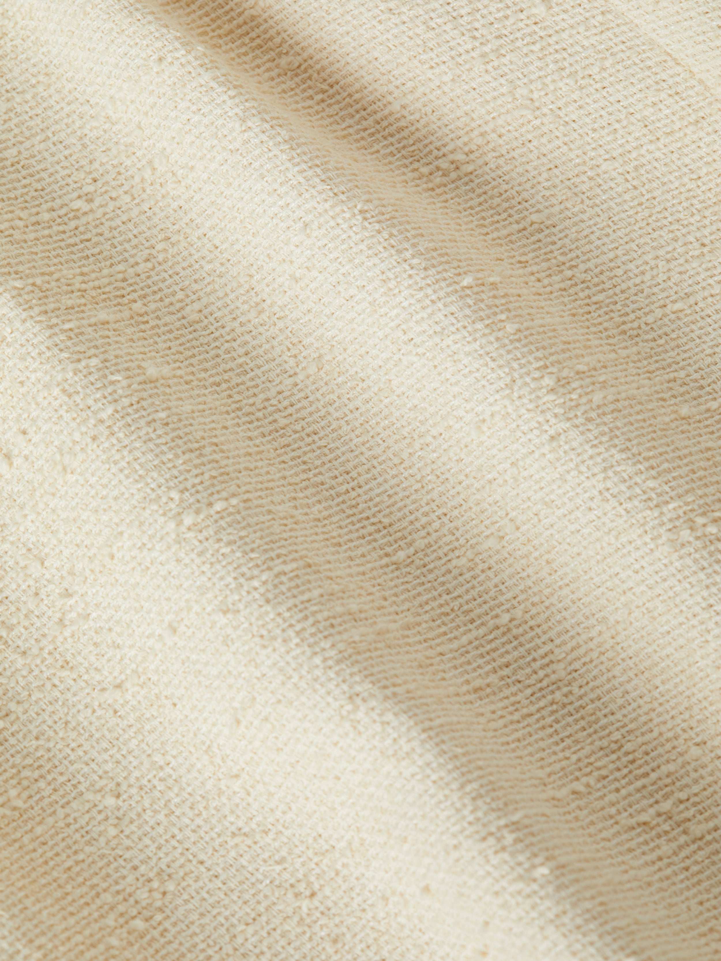 Pilar Tweed Wide-Leg Pants In Light Pearl