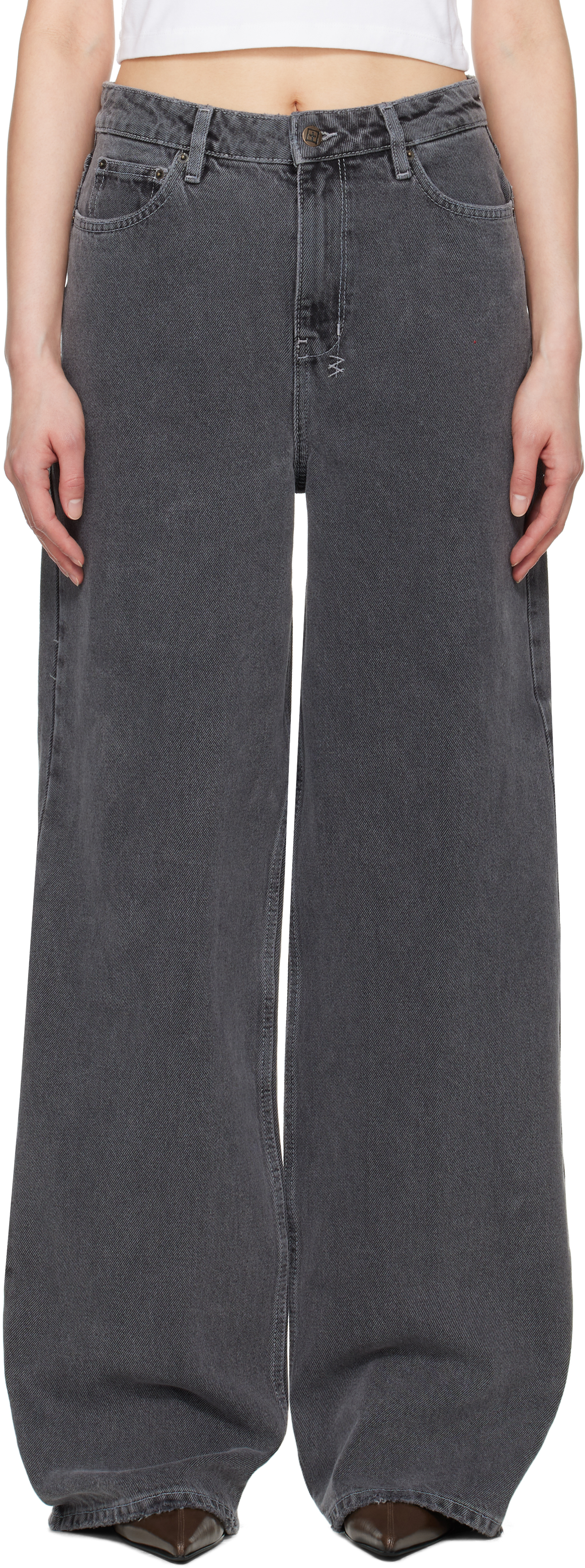 Ksubi Gray Baggy Jeans