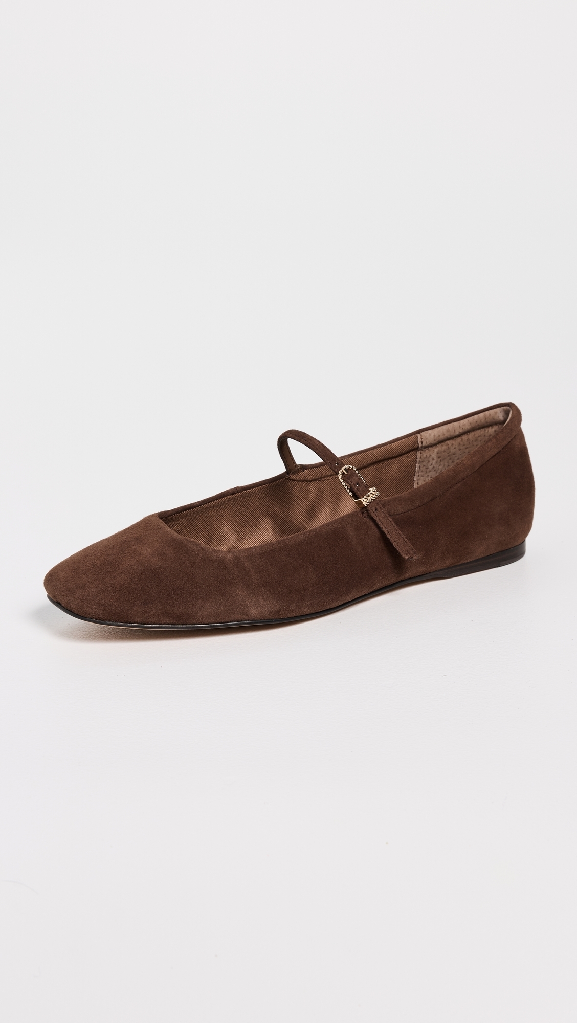 Reyes Flats Dk Brown Suede