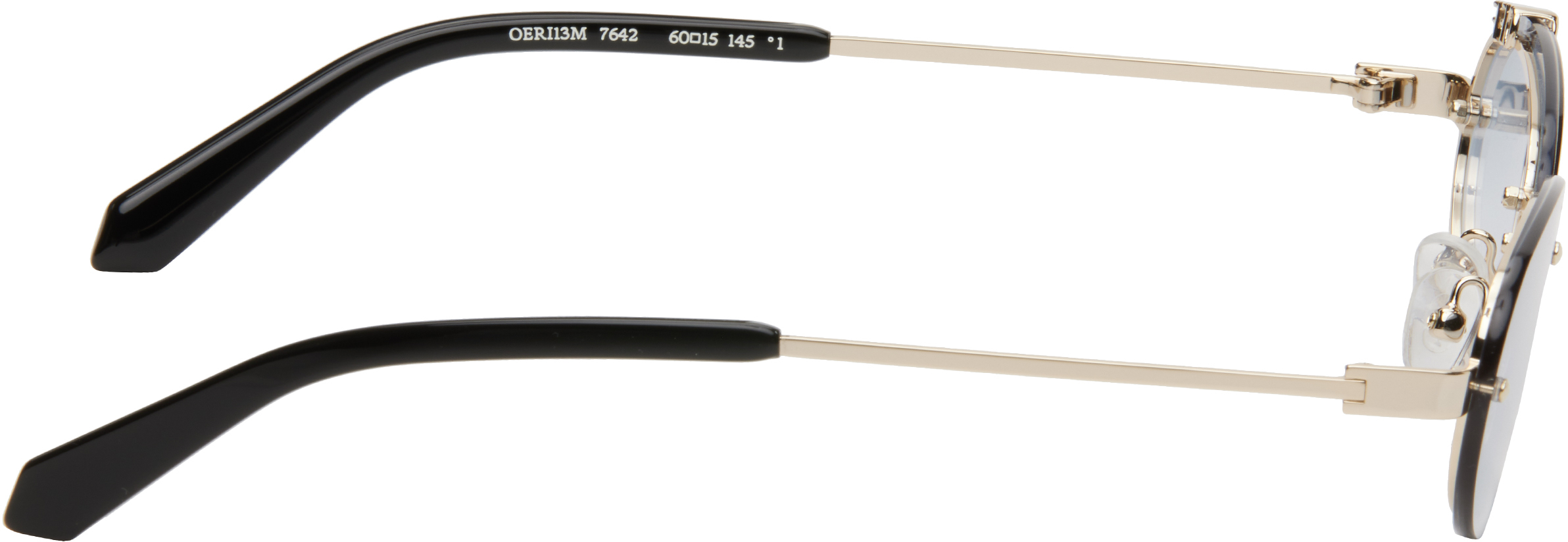 Off-White Gold & Blue Miami Sunglasses