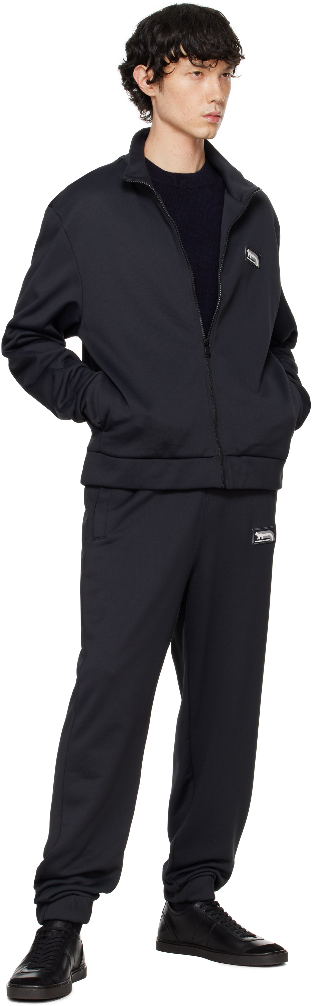 Maison Kitsuné Black Flash Fox Track Jacket