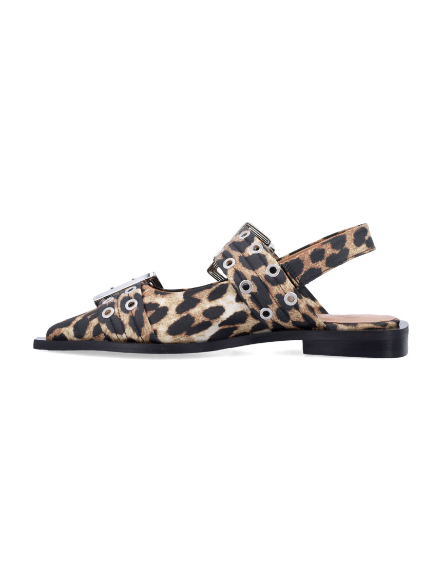 Leopard Print Slingback Ballet Flats