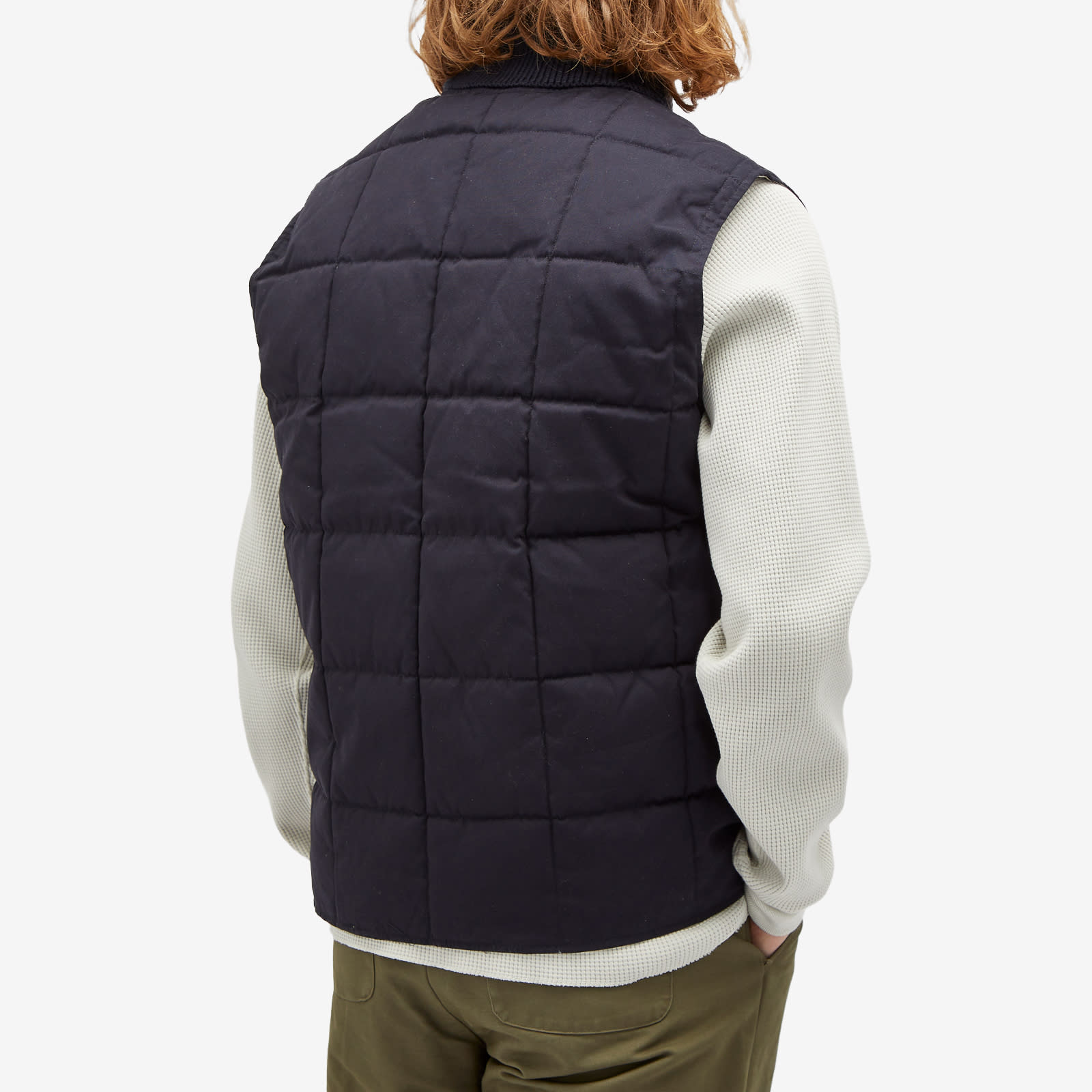 Armor-Lux Men's Padded Zip Vest in Rich Navy 72666-D85