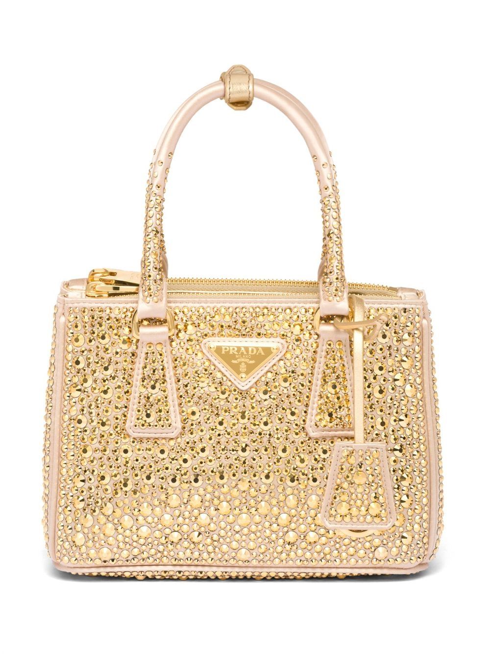 Crystal Embellished Shoulder Bag in Multicoloured - Prada