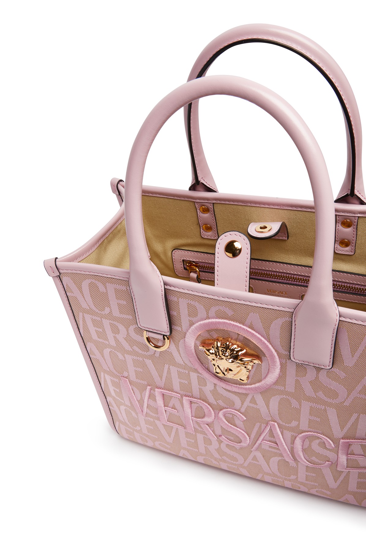 Women's Versace Allover Small Tote Bag by Versace