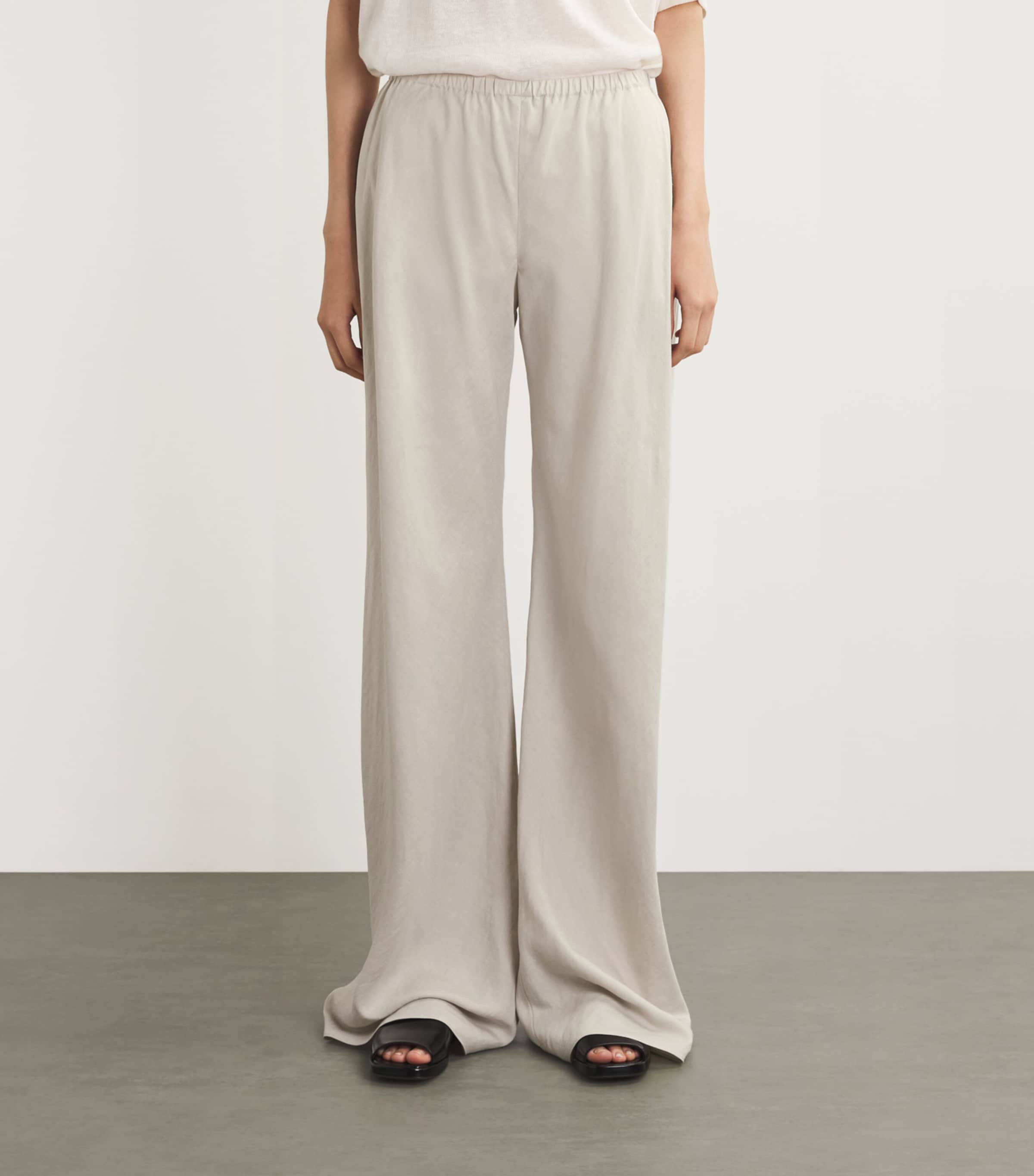 The Row Gala Silk-Linen Trousers
