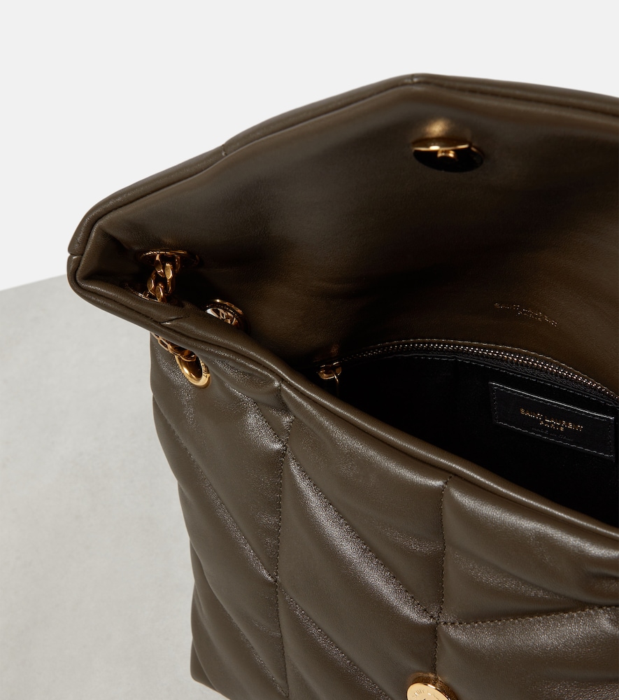 Saint Laurent Puffer mini leather shoulder bag - Realry: A global