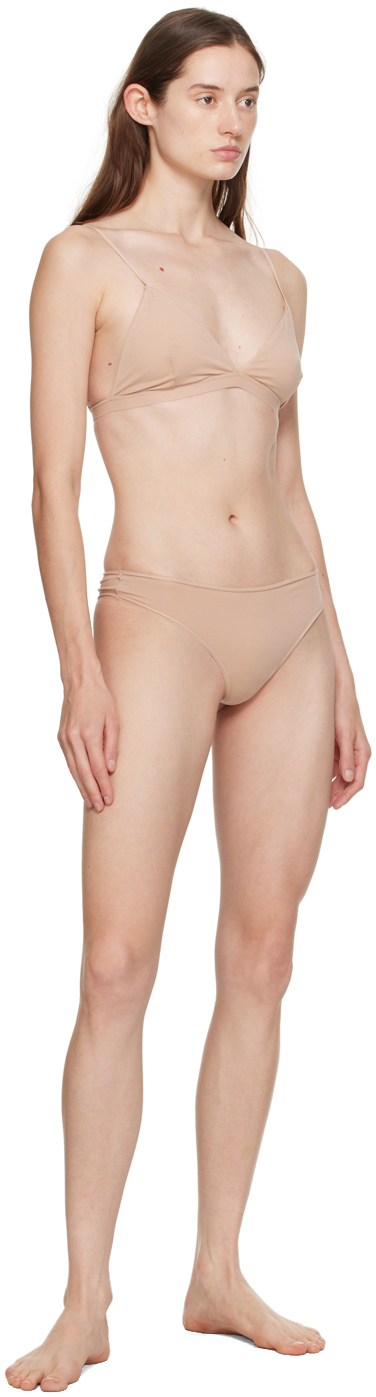 Baserange Two-Pack Black & Beige Mississippi Bra