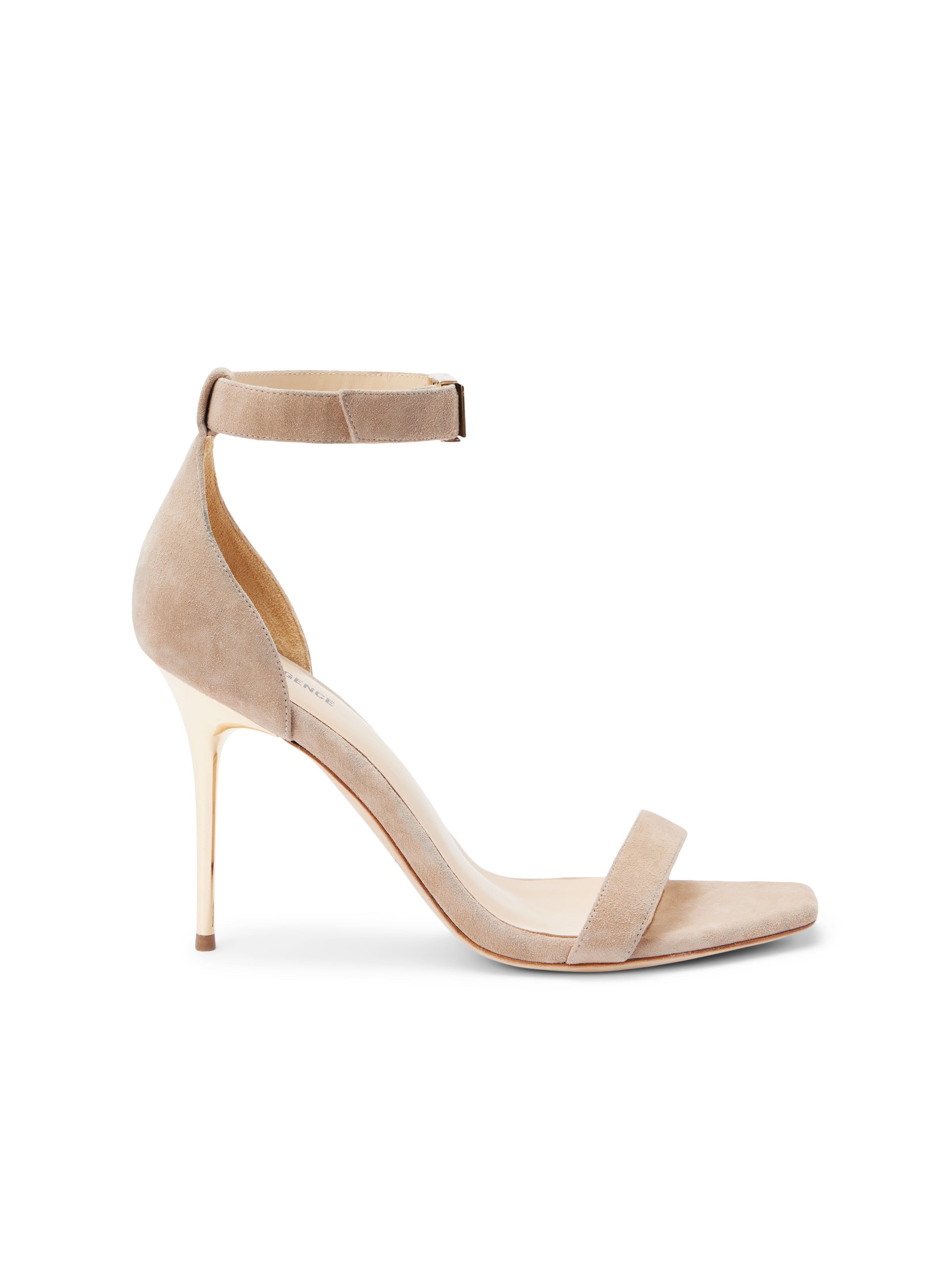 Thea Sandal In Macaroon Suede