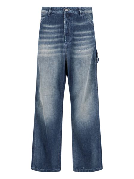 Diesel D-Livery Distressed Straight Jeans