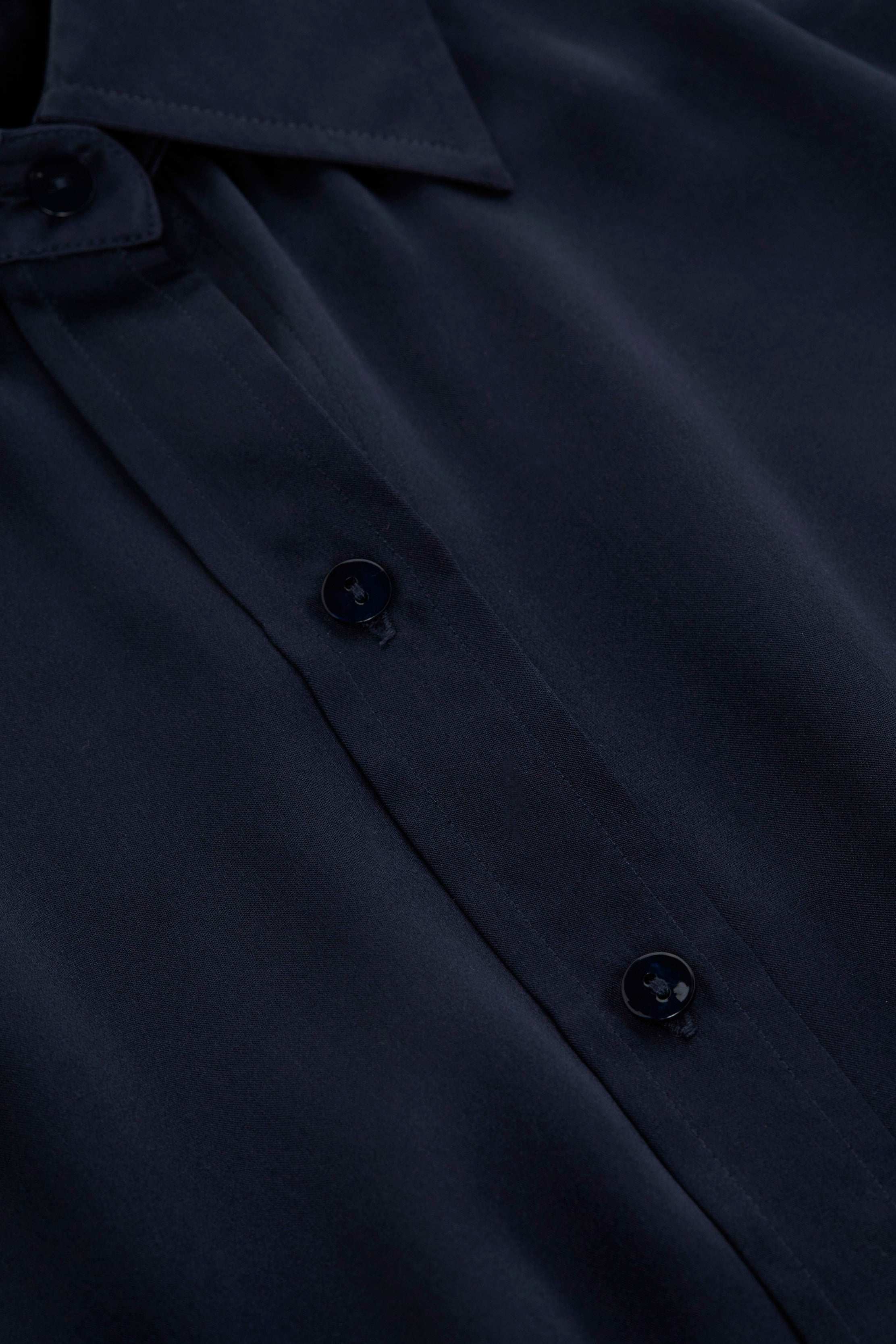 Ellah Silk Blouse Top In Midnight