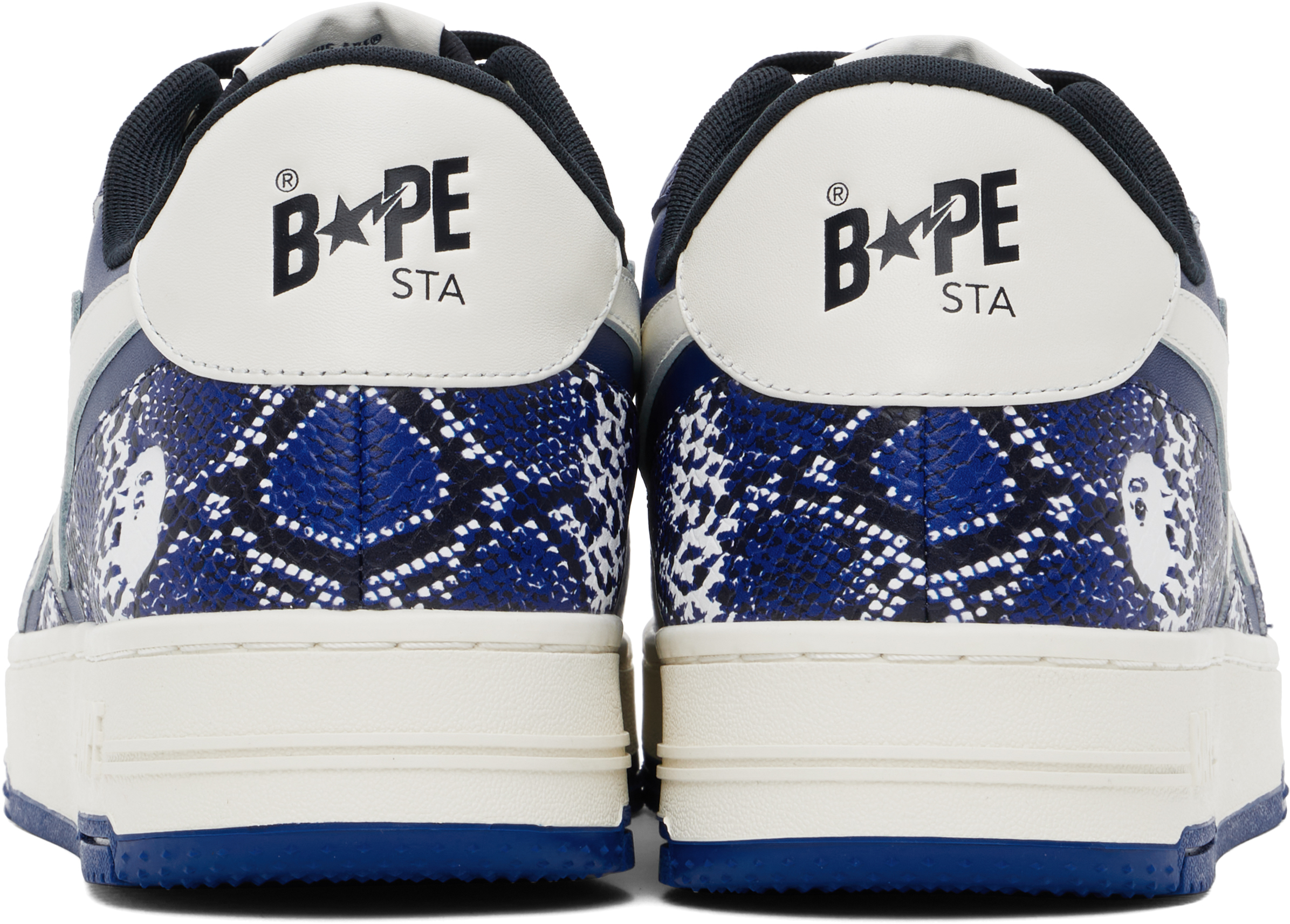 BAPE SSENSE Exclusive Blue & White Tape STA Sneakers