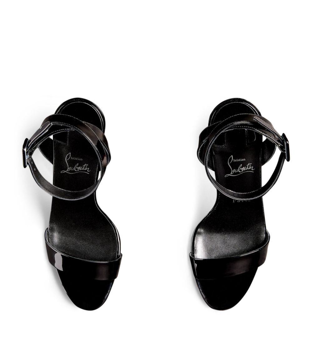 Christian Louboutin Miss Sabina Patent Sandals 85 - Black - 35