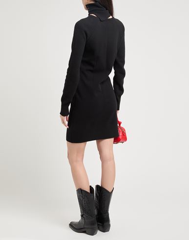 Ermanno Scervino Woman Mini dress Black Size 6 Wool, Cashmere, Polyamide, Elastane