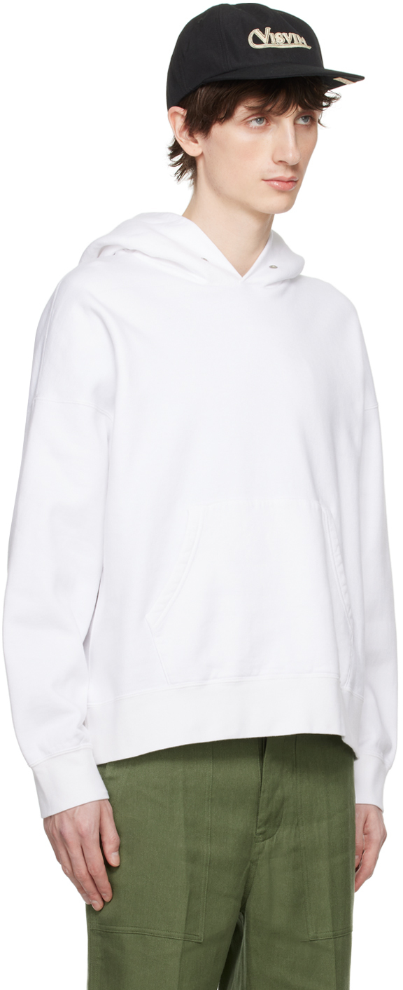 Visvim White Ultimate Jumbo SB Hoodie