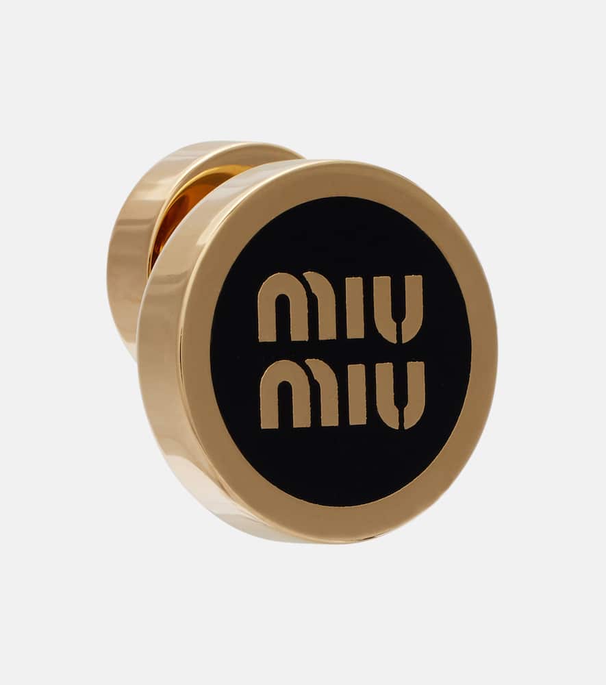 Logo stud earrings