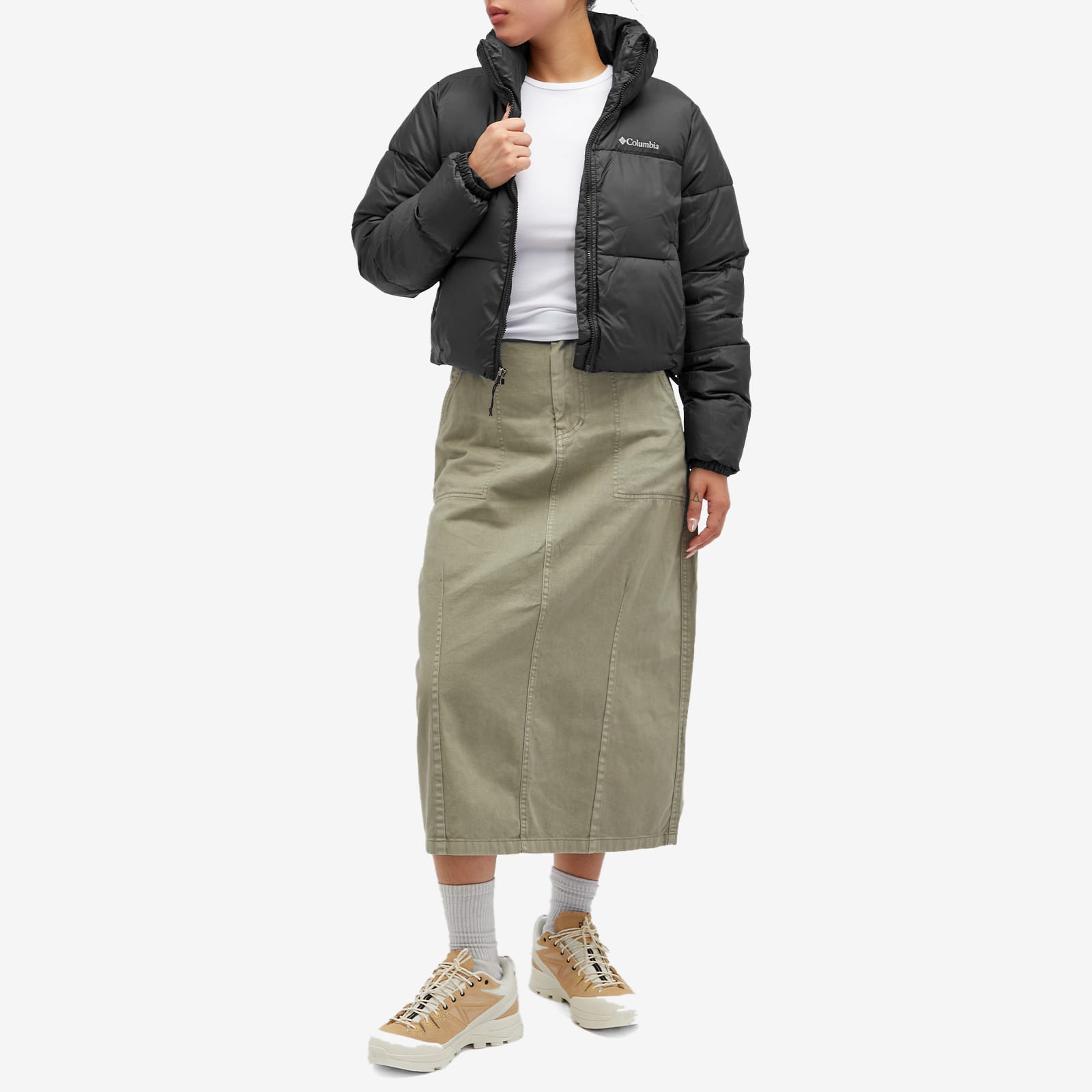 Women's Puffect Cropped Jacket in Black