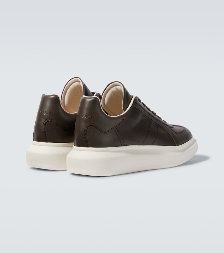Oversized leather sneakers