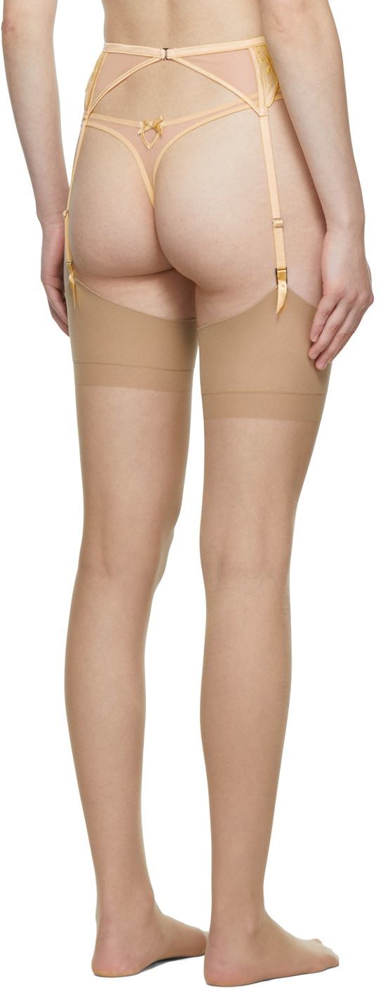 Yellow lily garter belt