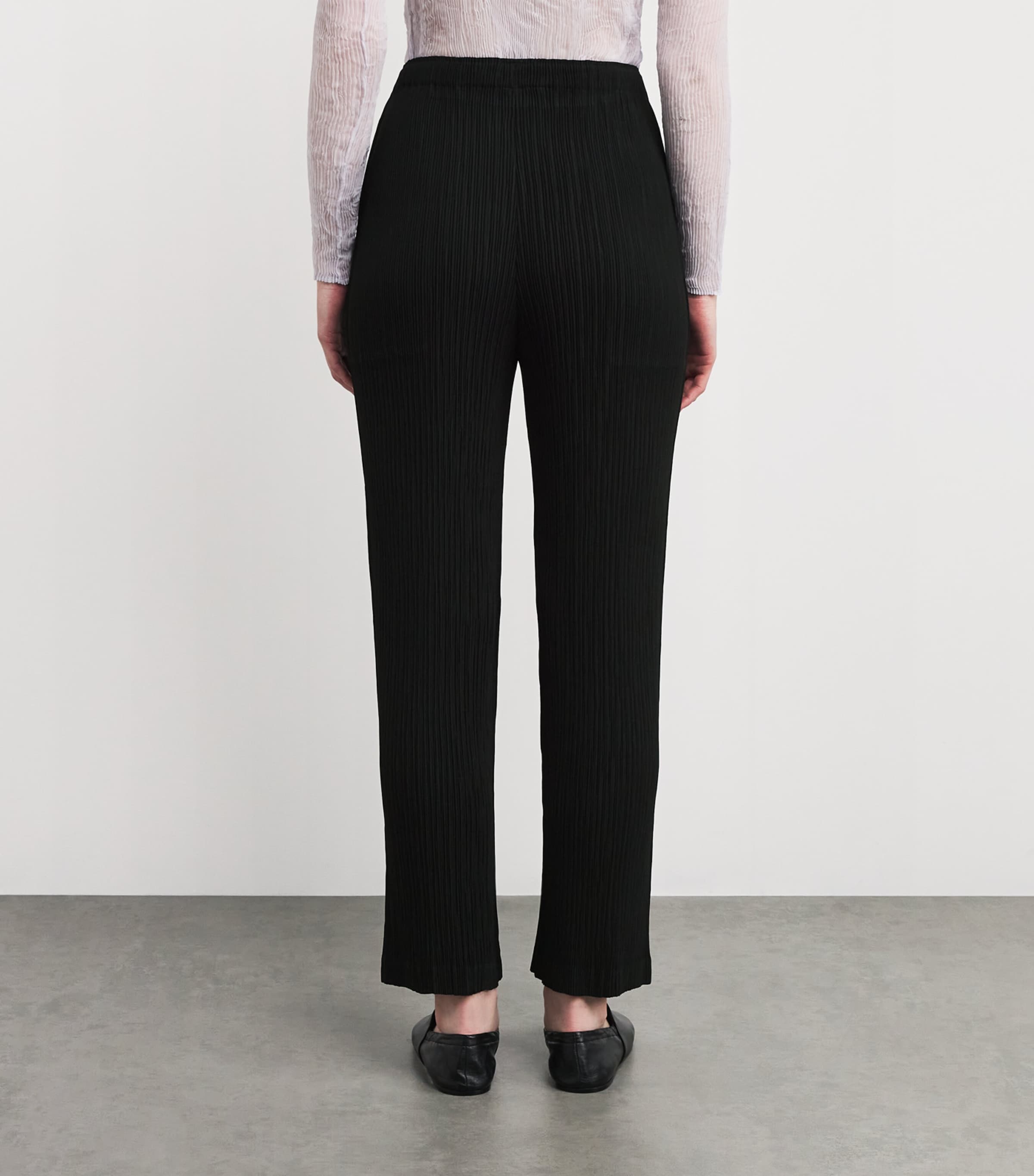 Issey Miyake Hatching Pleats Trousers