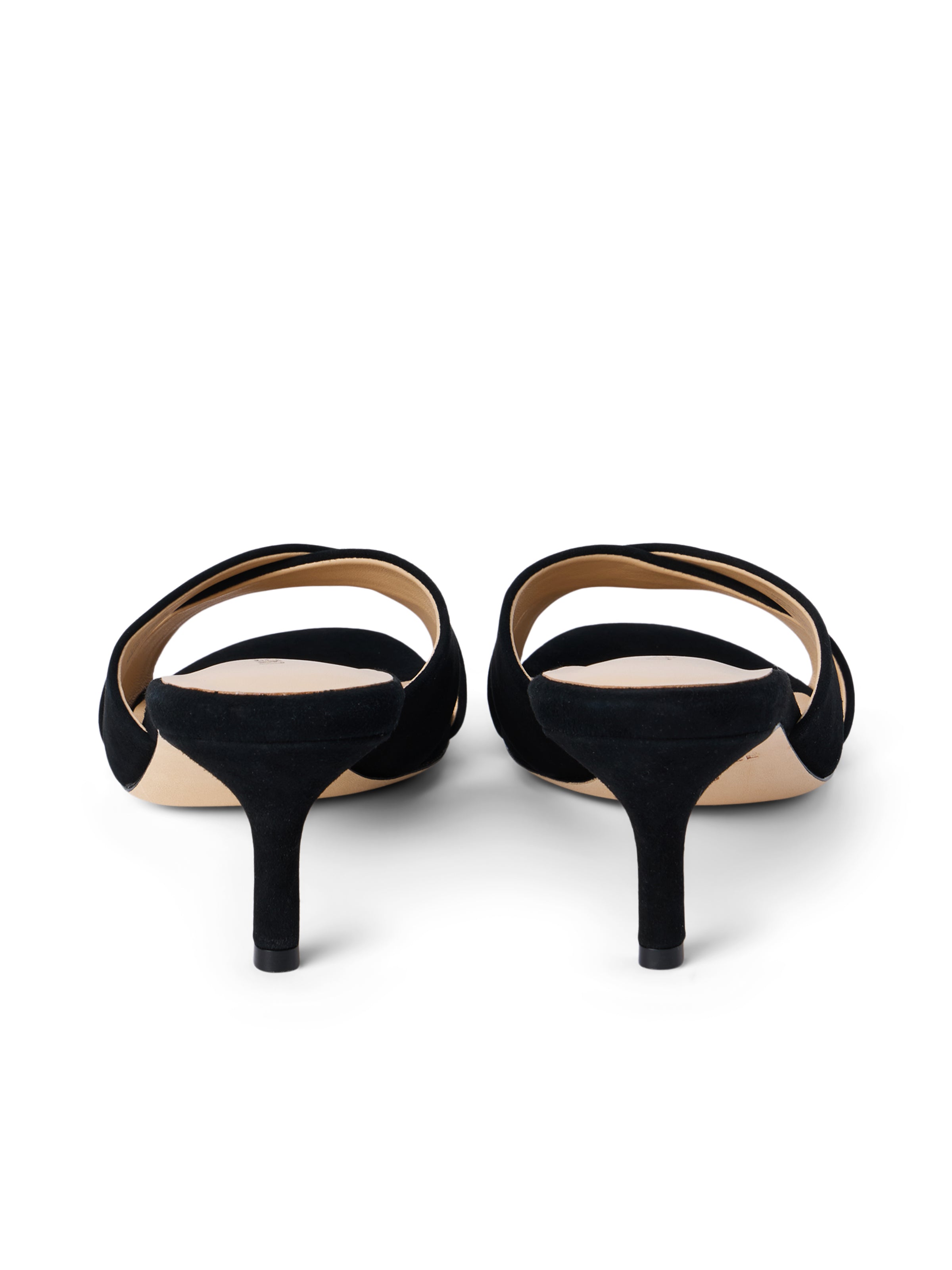 Aveline Kitten-Heel Sandal In Black Suede