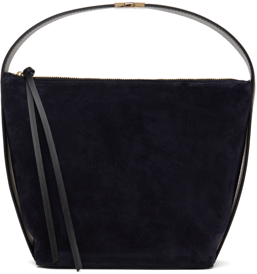 Large Belt Bag in Dark Navy Suede – Victoria Beckham US