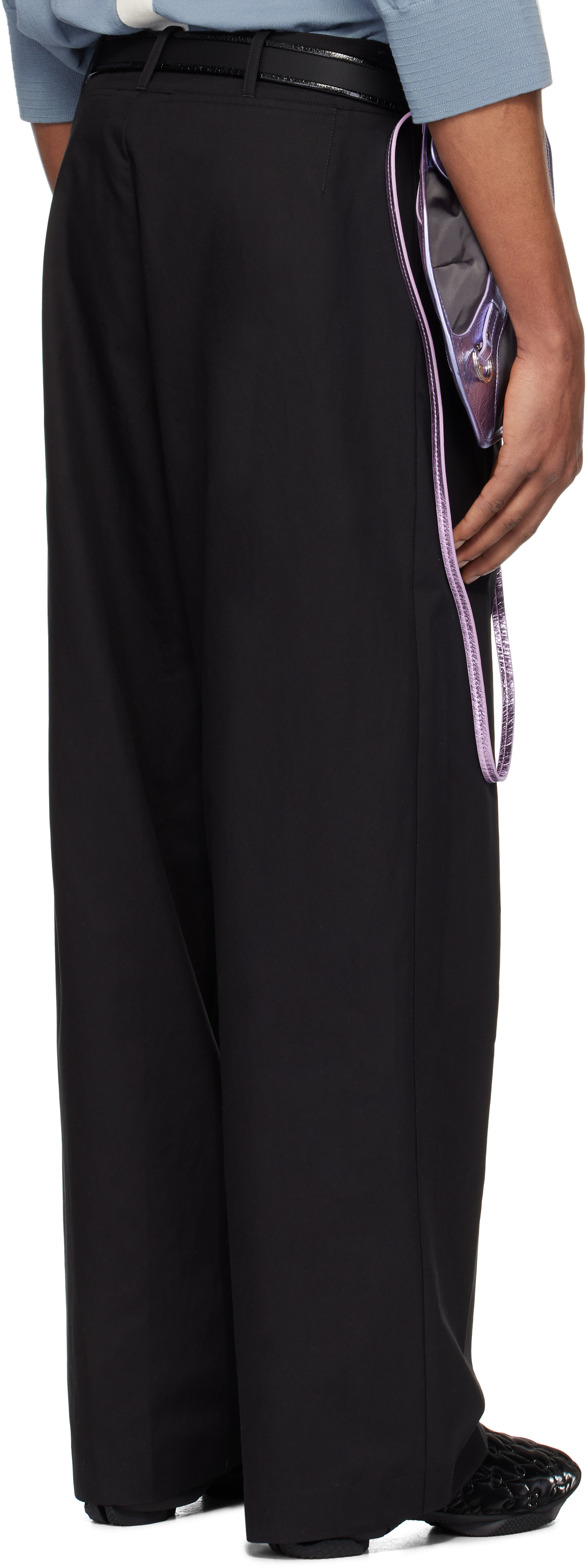 Kiko Kostadinov Black Navin Wide Leg Trousers