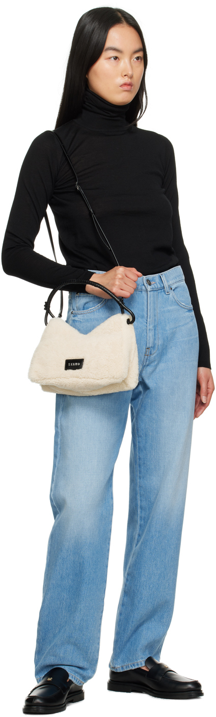 Staud Valerie Shearling Shoulder Bag