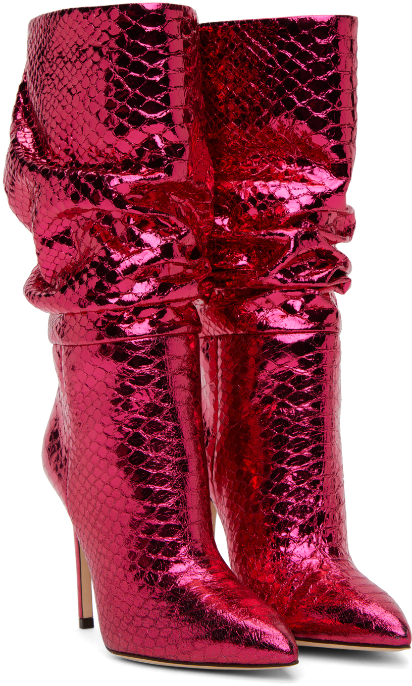 Paris Texas pink slouchy boots - Realry 