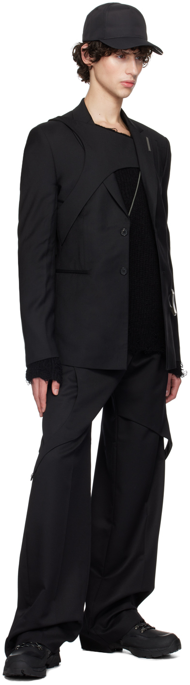 HELIOT EMIL Black Integrated Harness Blazer