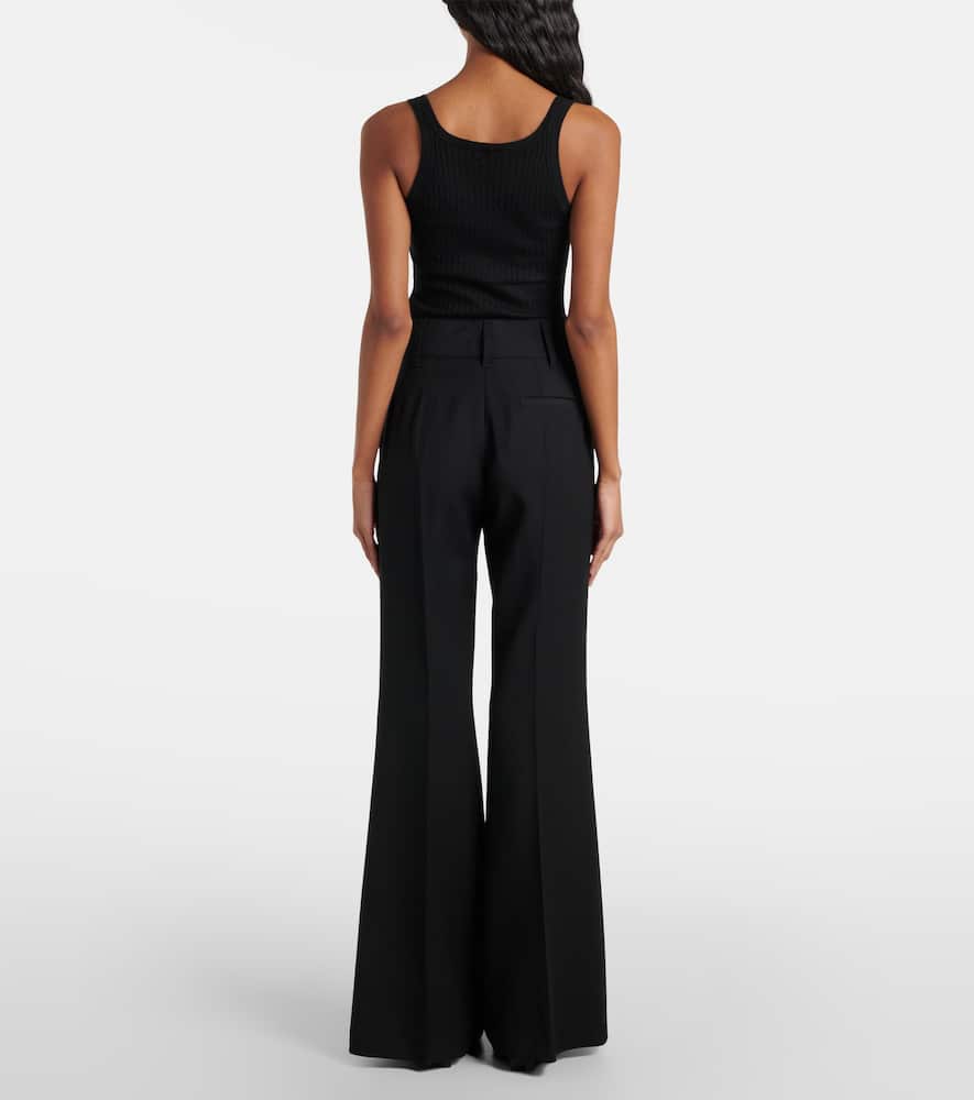 Rhein wool flared pants