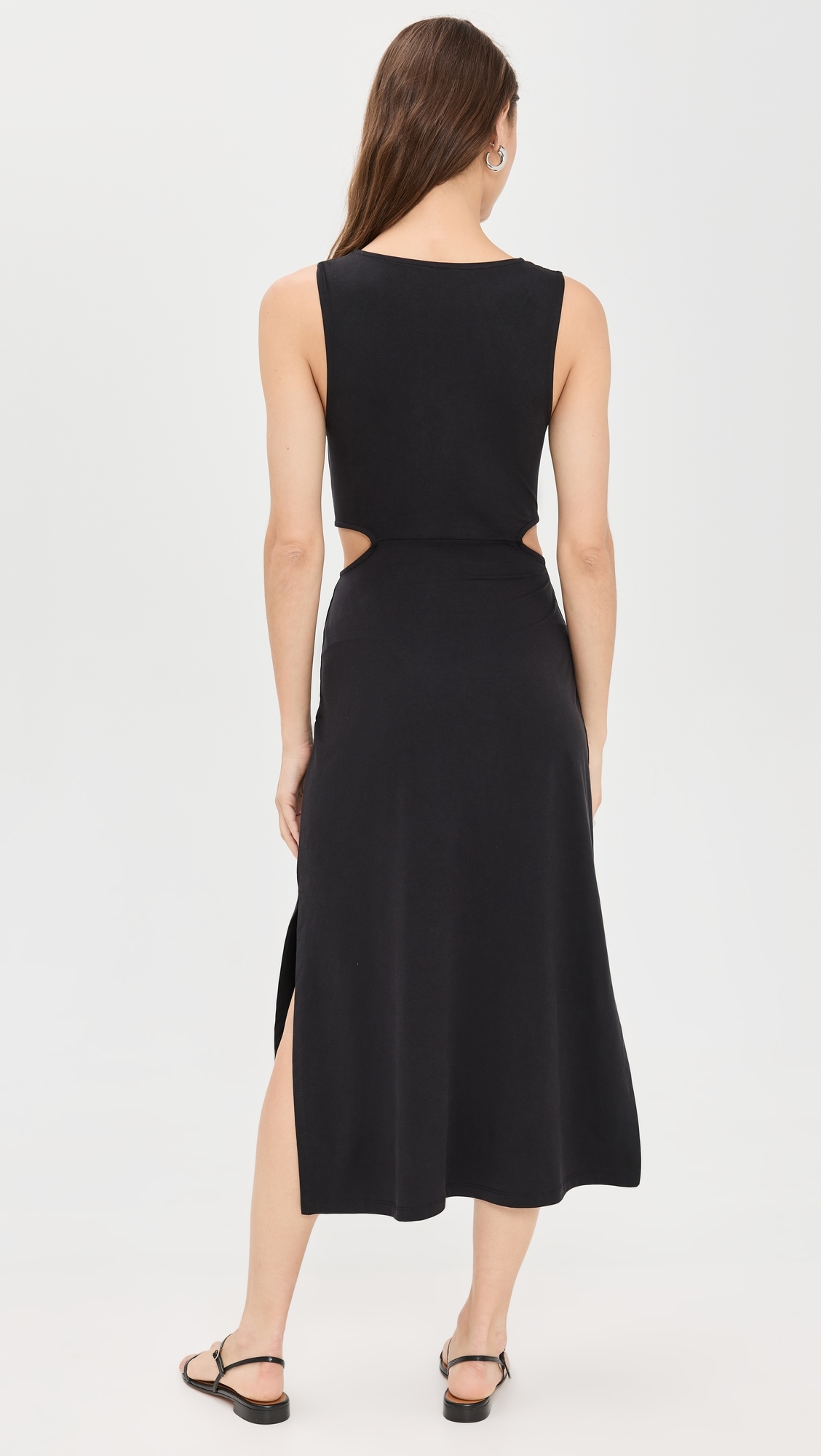 Around The World Front Twist Dress Black