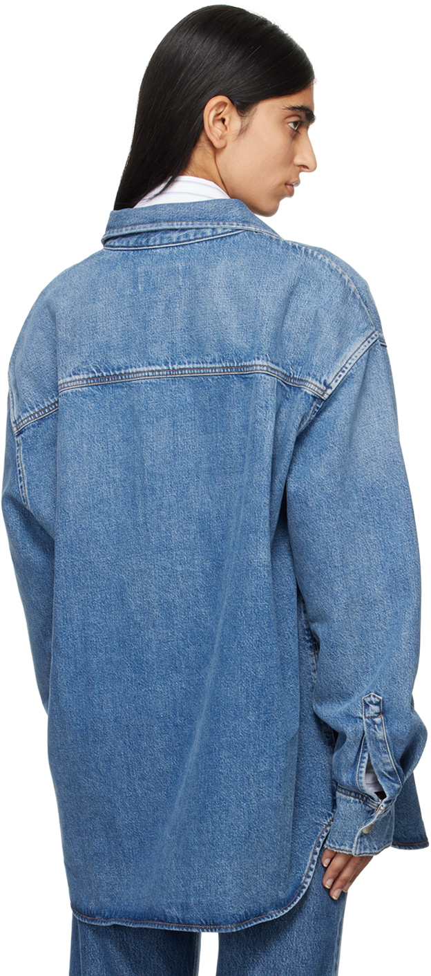 AGOLDE Blue Camryn Denim Shirt