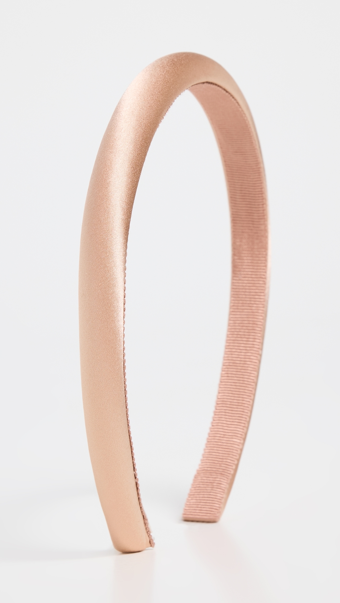 Tiana Headband in Silk Satin Almond One Size