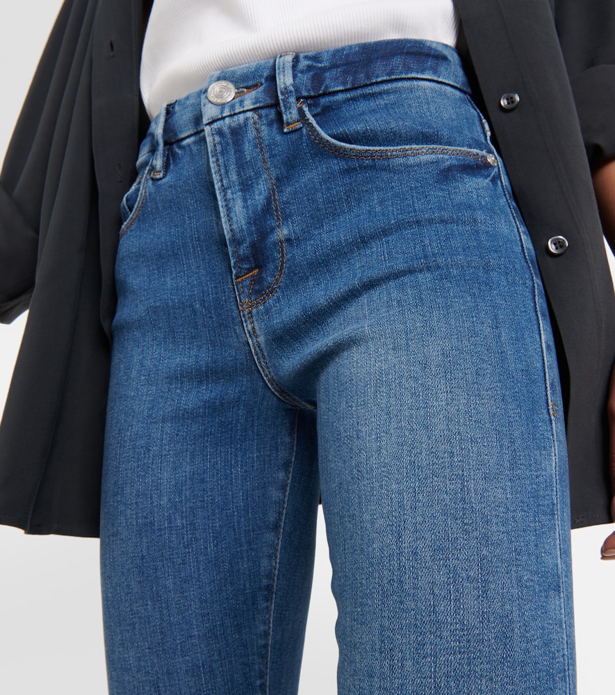 Le Crop Mini mid-rise bootcut jeans