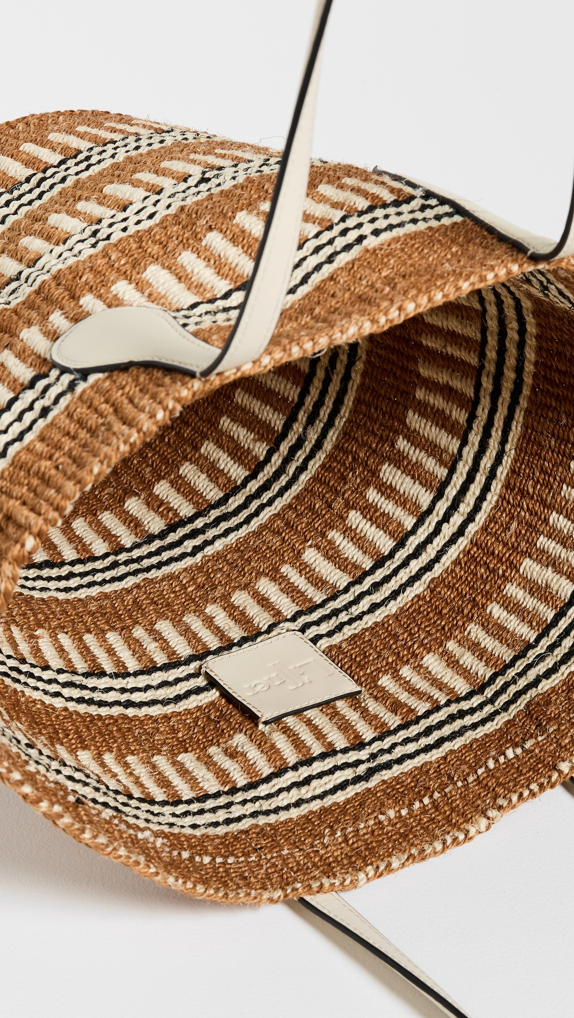 Liffner Straw Basket Bag Beige One Size