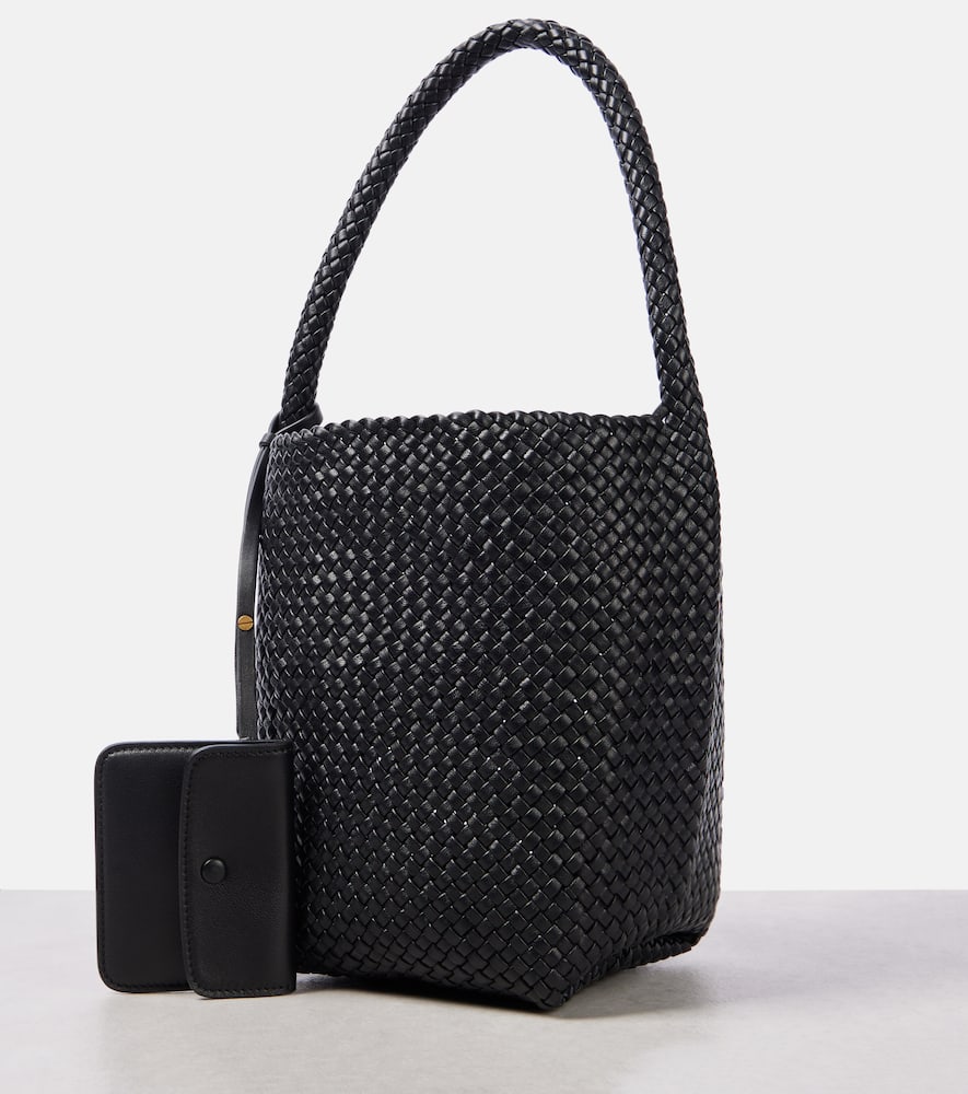 The Row N/S Park Medium woven leather tote bag