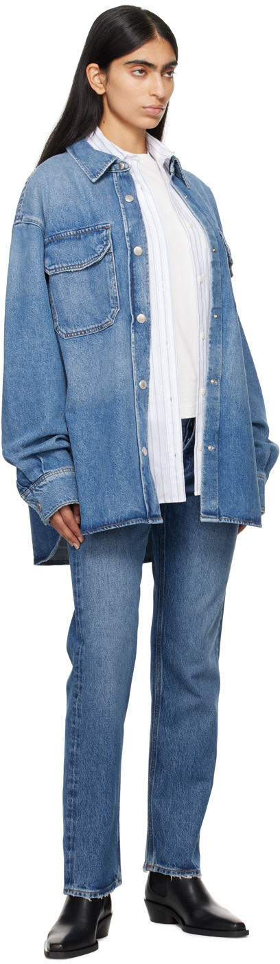 AGOLDE Blue Camryn Denim Shirt