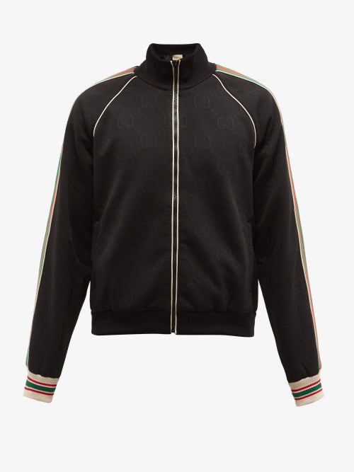 Gucci Ghost Life is Gucci baseball jacket in black with crystals Polyester  ref.462472 - Joli Closet