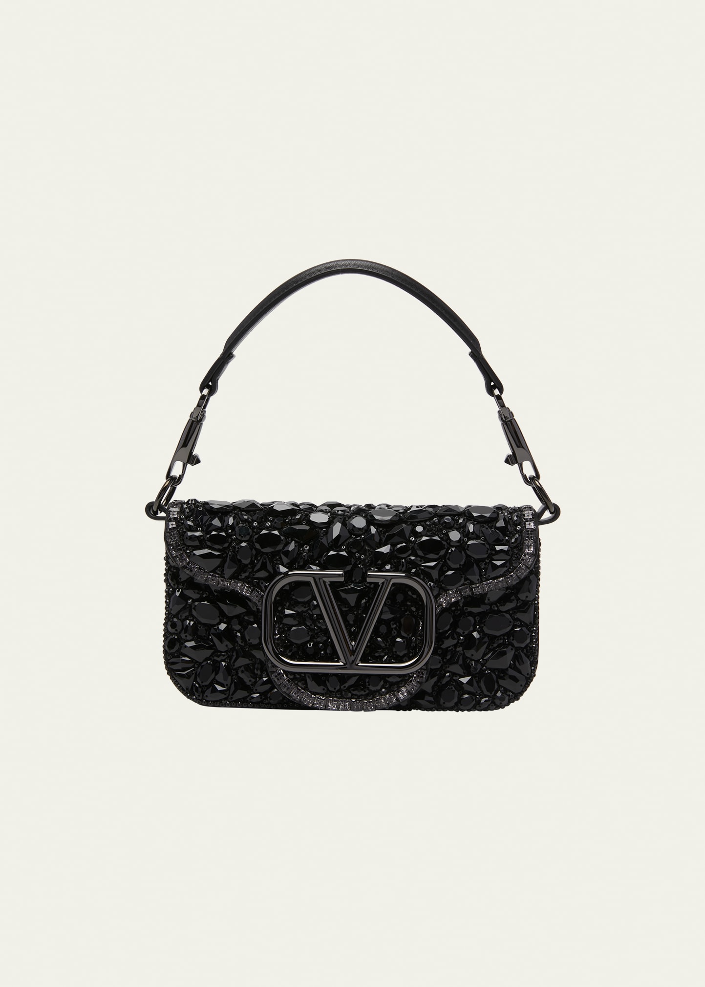 Valentino Loco Small Vlogo Stone Shoulder Bag