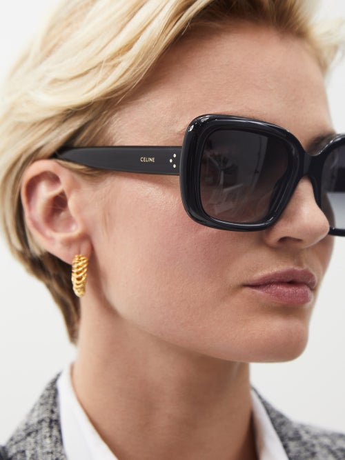 Celine Oversized Square Acetate Sunglasses