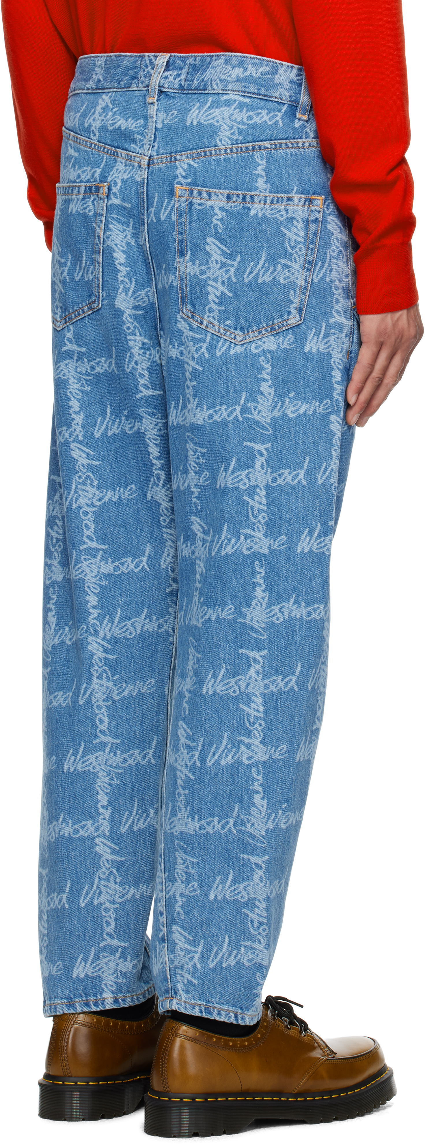 Vivienne Westwood Blue Drunken Jeans