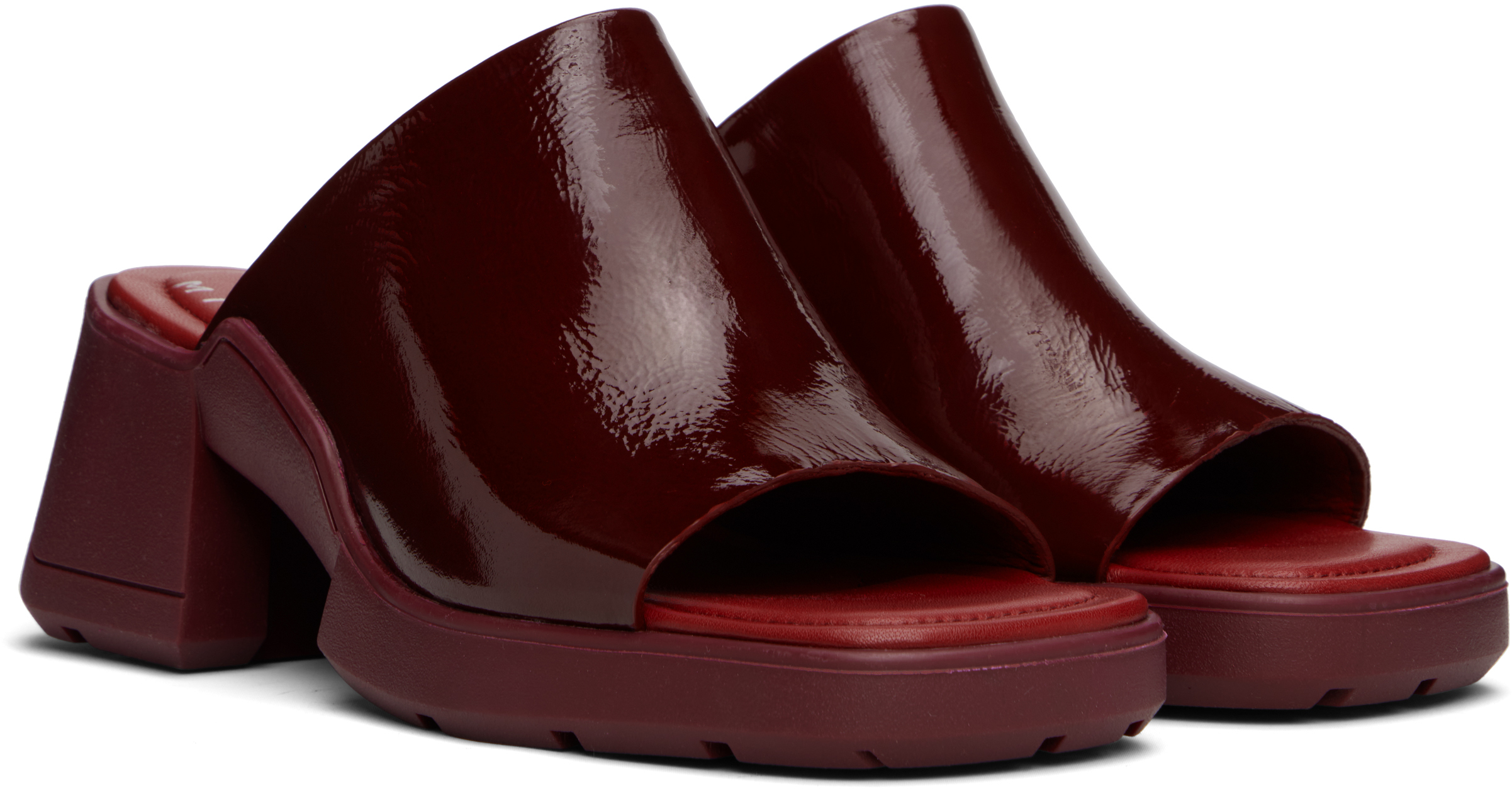 Burgundy Clarin Mules